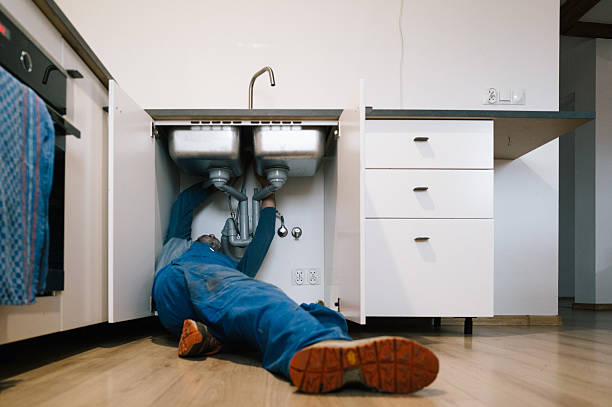 Professional Drain Cleaning technician working in Adamstown, MD